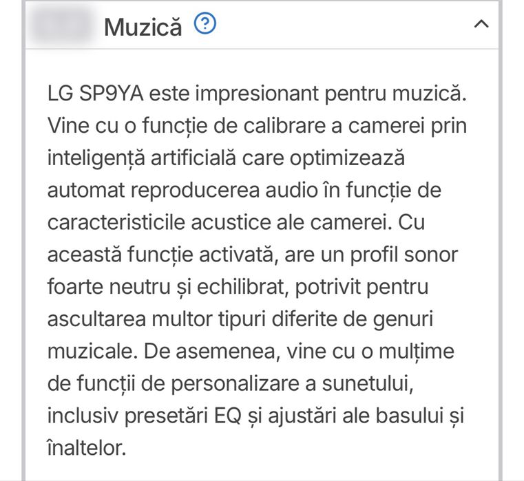 Soundbar LG SP9YA