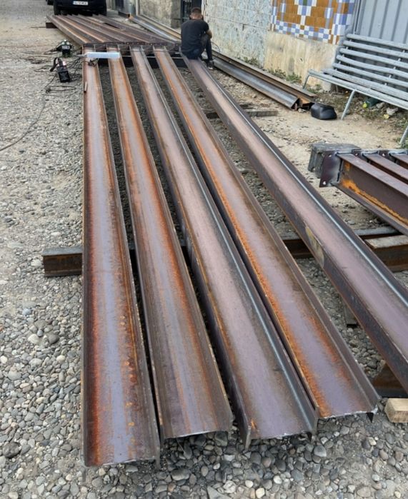 Vând ferme metalice cu deschidere de 8m din profil ipe 160