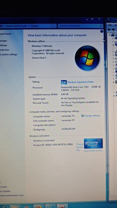 Кампьютерная сборка +клавиатура, монитор, мышка