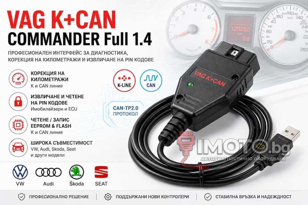 VAG K+CAN COMMANDER Full 1.4 Автодиагностика/Интерфейс