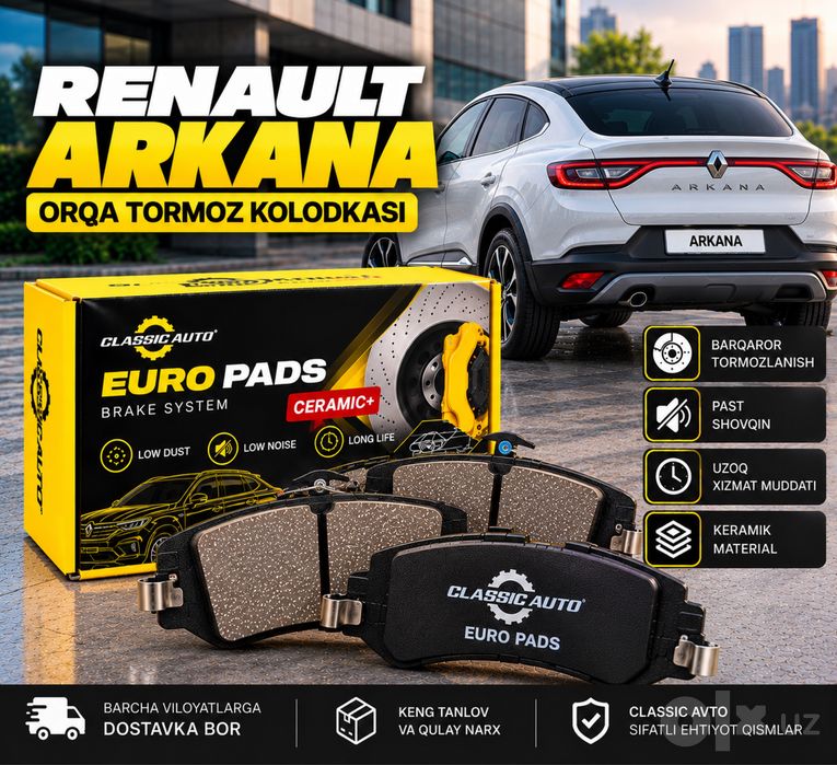 Renault Arkana orqa tormoz kolodkasi EURO PADS