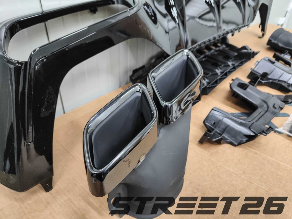 Bara fata E63 AMG E-Class W213 si Difuzor E63 (2016-2020) FULL BLACK