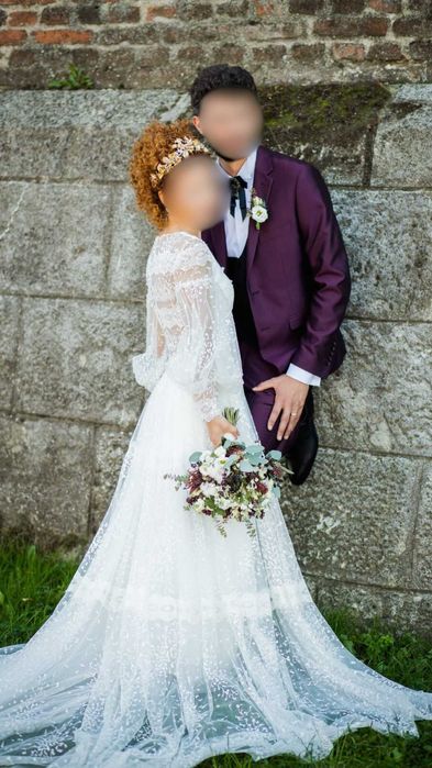 Rochie de mireasă Vintage, din dantelă
