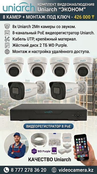 Видеонаблюдение в Алматы