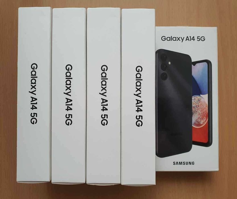 Telefon Samsung Galaxy A14 retea 5G 64GB Dual Sim 6.6" Negru NOU in cutie Sigilat!