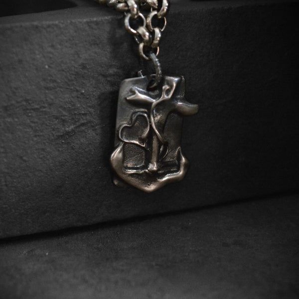 Мъжки медальон Сребро 925 „Вяра, Надежда и Любов“ | Бижу |