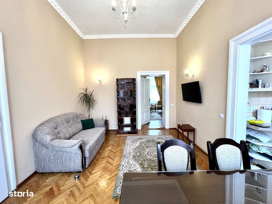 Apartament ultracentral cu 2 camere de vanzare in Sibiu – etaj 1 - LUX — fotografia 2