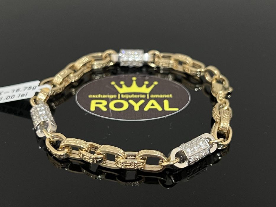 Bijuteria Royal CB : Bratara unisex aur 14k 16,73gr