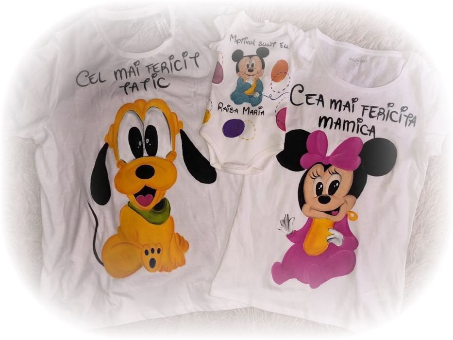 Seturi tricouri aniversare pictate manual