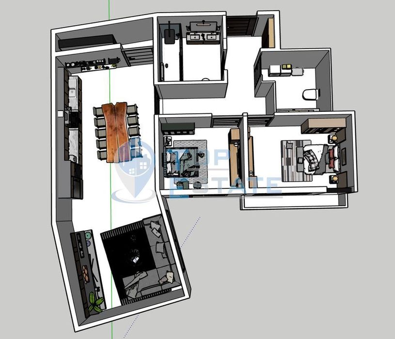 Продава се Тристаен апартамент в Велико Търново, Бузлуджа - 153 кв.м за 1151 €/кв.м - Снимка #9