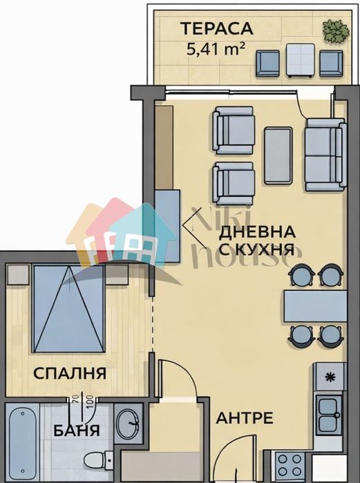 Продава се Едностаен апартамент в к.к. Златни пясъци - 63 кв.м за 587 €/кв.м - Снимка #1