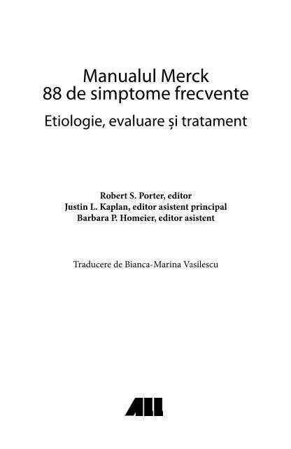 Manualul Merck - 88 de simptome frecvente