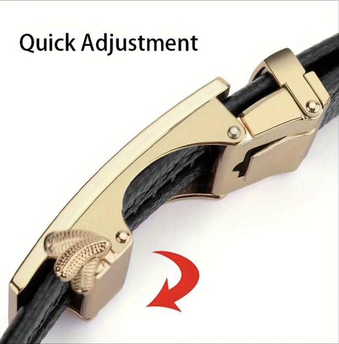 Мъжки елегантни колани с автоматична катарама/Естест. кожа -9%Промоция