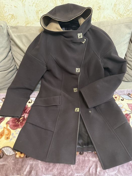 Пальто осеннее коричневое