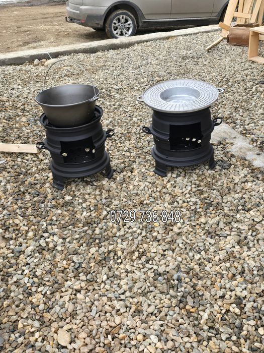 Disc grill gratar ceaune din fontă soba