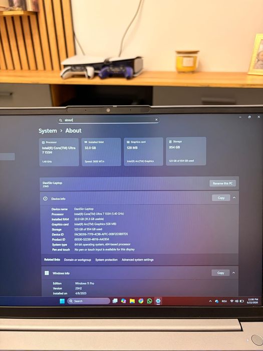 Laptop Lenovo Thinkbook 16 G7  – Intel Core Ultra 7 155H | 32GB RAM | SSD 1TB | Windows 11 Pro
