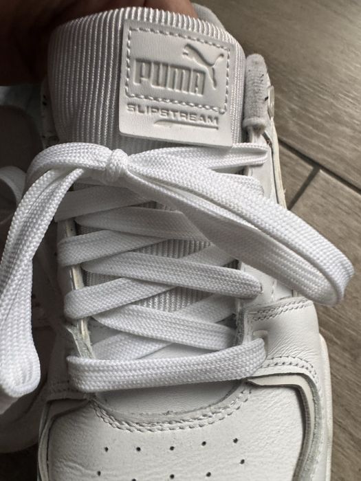 Sneakersi albi piele naturala 41