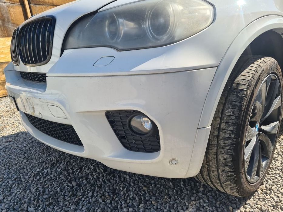 Bara fata BMW X5 E70 Facelift 2010 - 2013 ALB (1283) Diesel model cu spalatoare far
