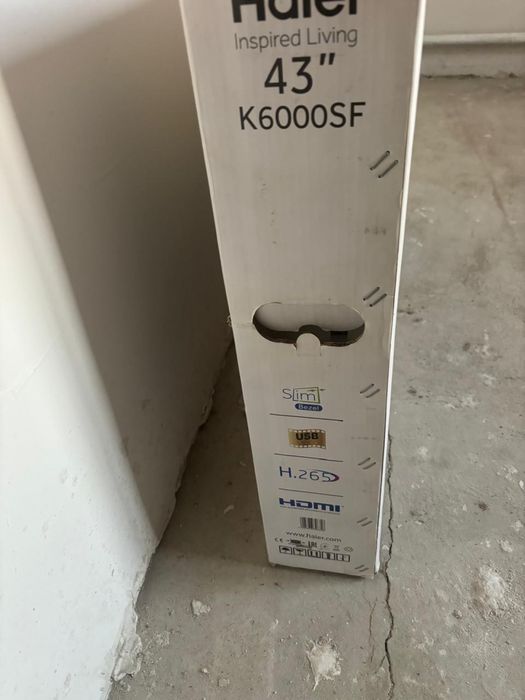 Телевизор Haier новый 43”