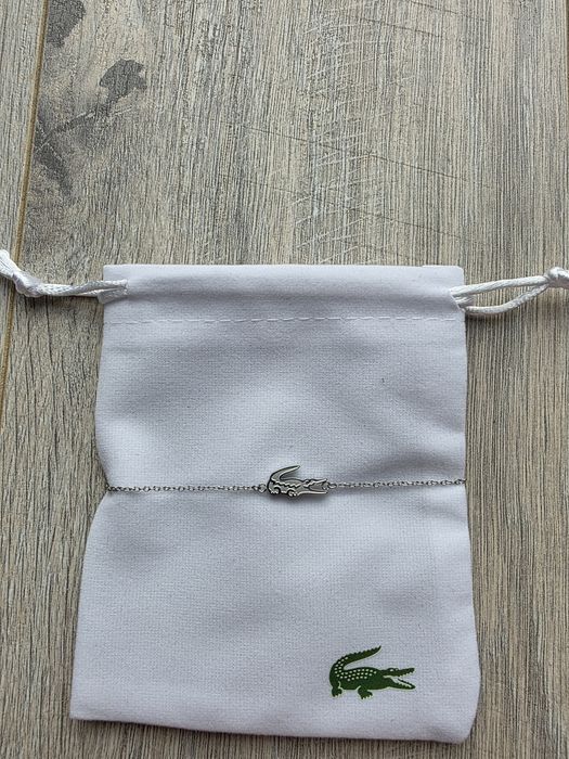 Bratara Lacoste - 21cm - Argintiu