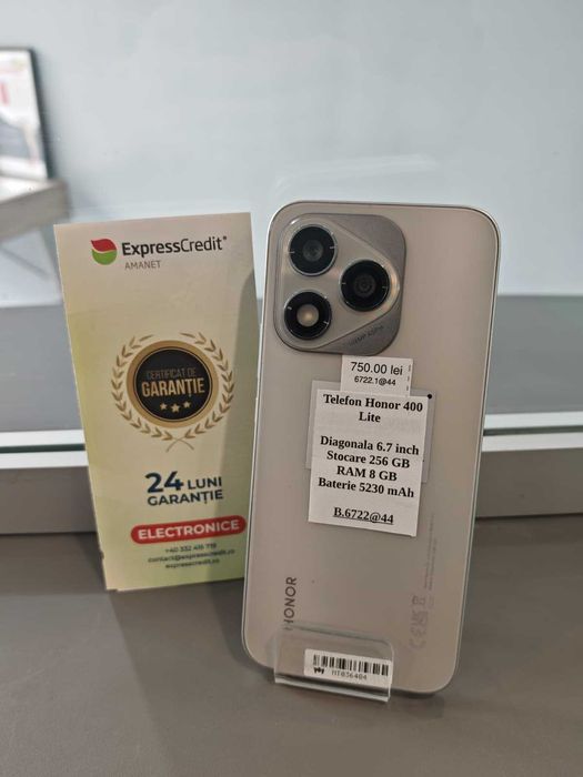 (Ag44 B6722)  Honor 400 Lite 5G 8/256Gb - Garantie 2 ani!