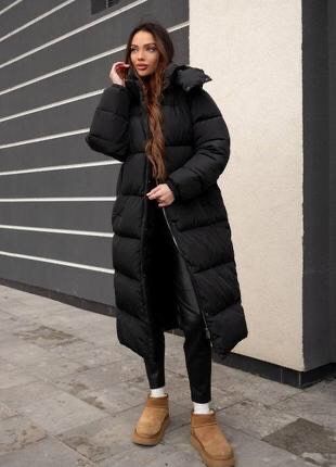 Geaca lunga de iarna, model actual si gros