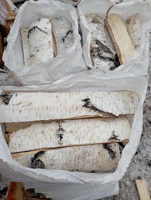 Дрова Берёза в мешках 2000тг.