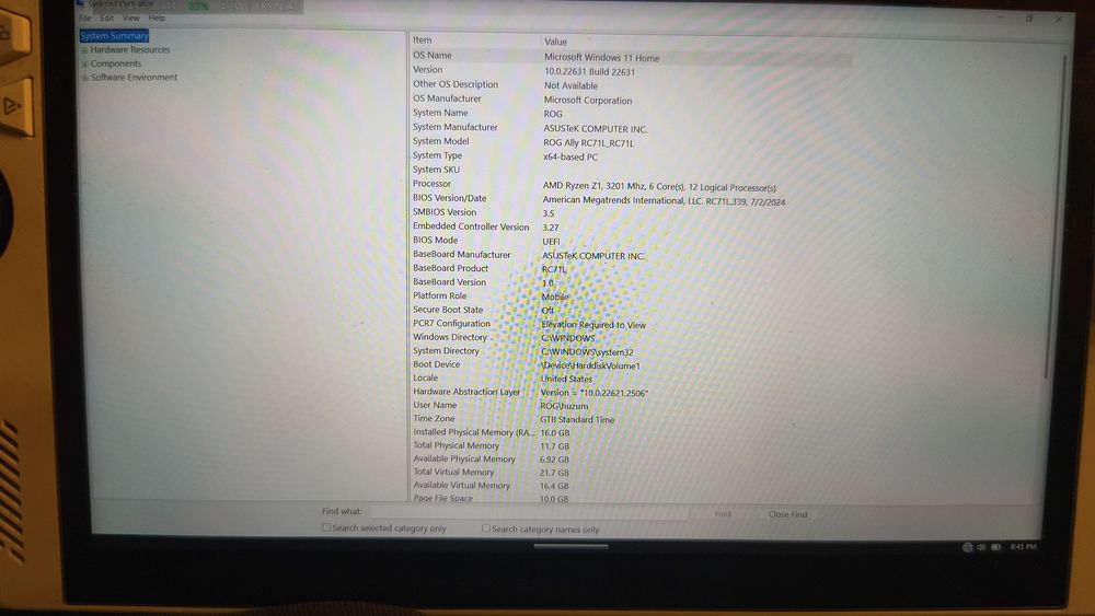 Asus ROG Ally Consola handheld Gaming