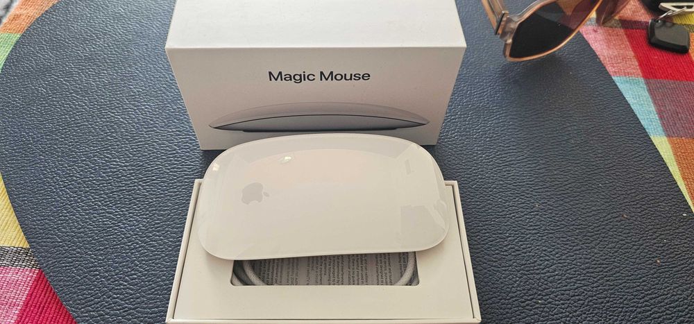Mouse Bluetooth APPLE Magic Mouse Multi-Touch Surface, Dual Mode, alb