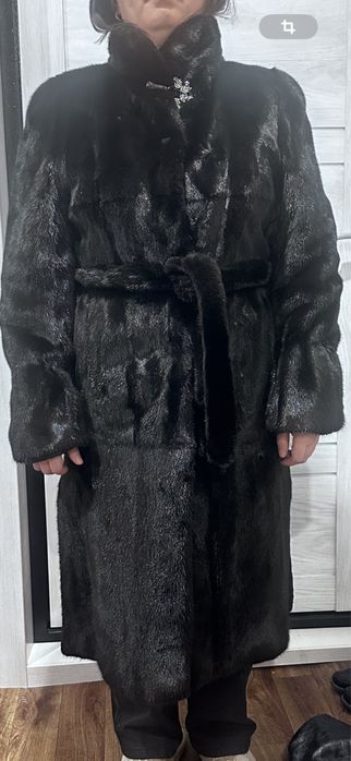 Шуба норковая, черный бриллиант