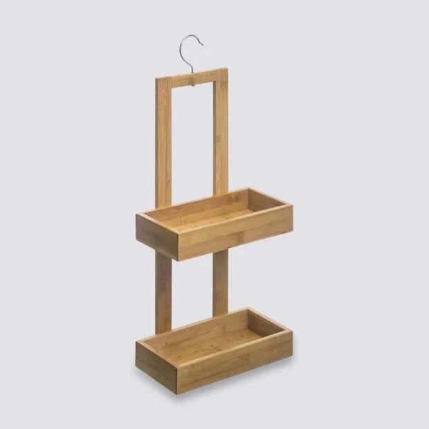 Бамбукова етажерка за баня с 2 сандъчета