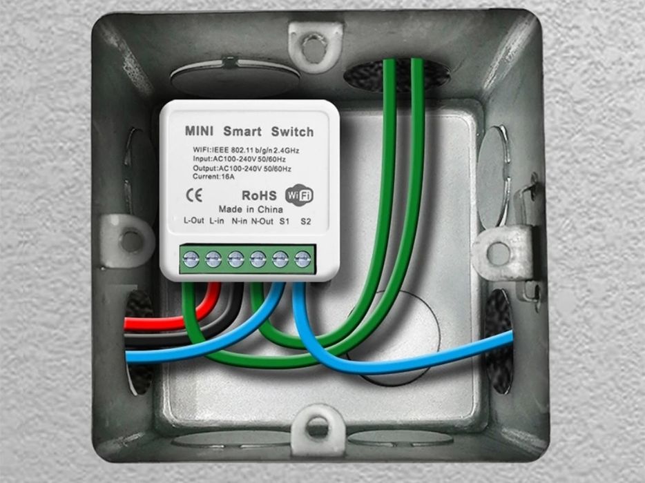 Tuya Wifi Mini Smart Switch 16A 2-пътни DIY превключватели