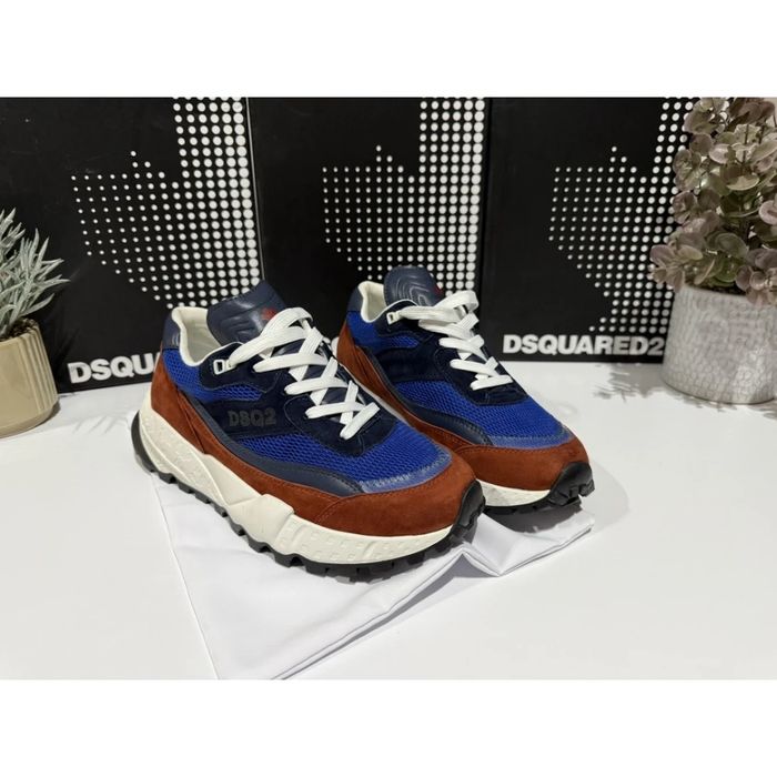 D2 Trail Sneaker / Blue & Brown