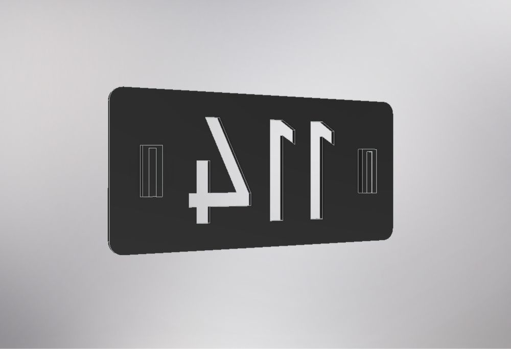 Placă personalizată pentru număr de casă