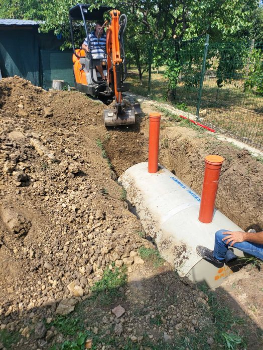 Lucrari cu miniexcavator