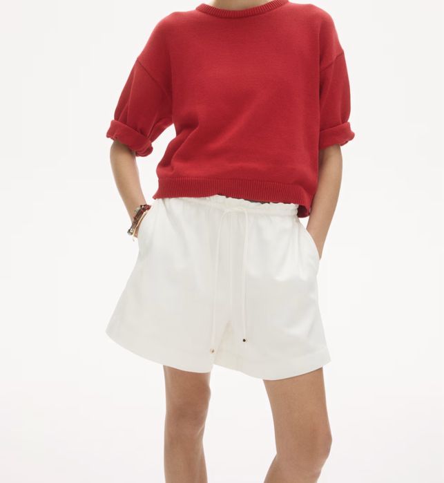 Нови бели дънки H&M  L / къси бели панталонки
