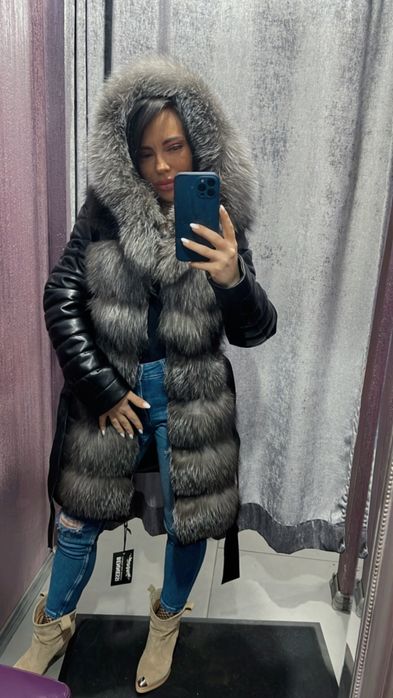 Haina din blana naturala