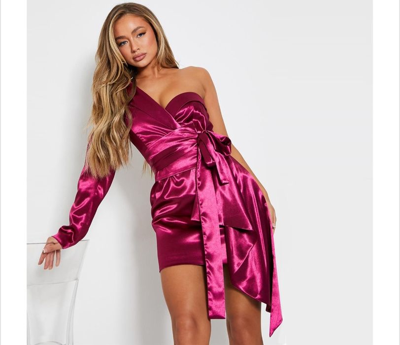 Rochie fuchsia midi