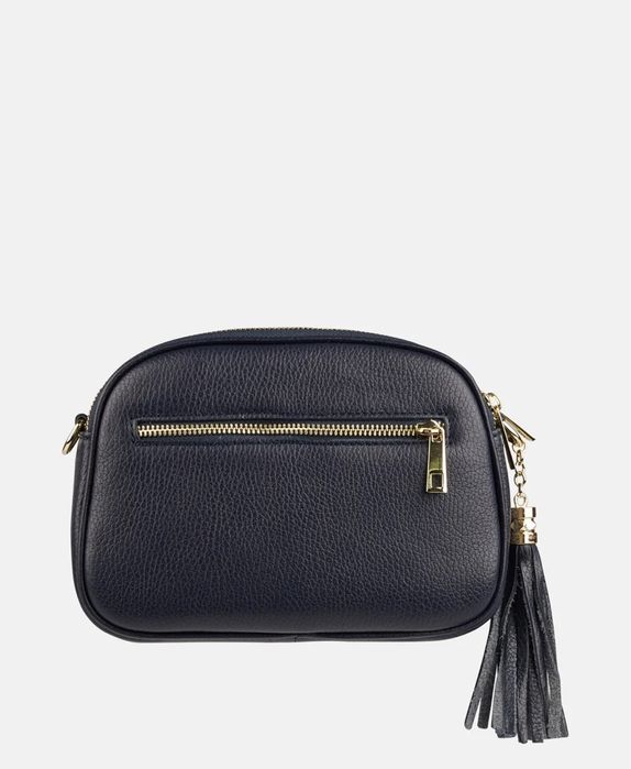 Geanta Mia Tomazzi din piele naturala / NOUA cu eticheta / Blue Navy