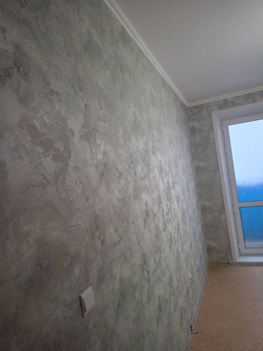 Поклейка обоев.Галтели .