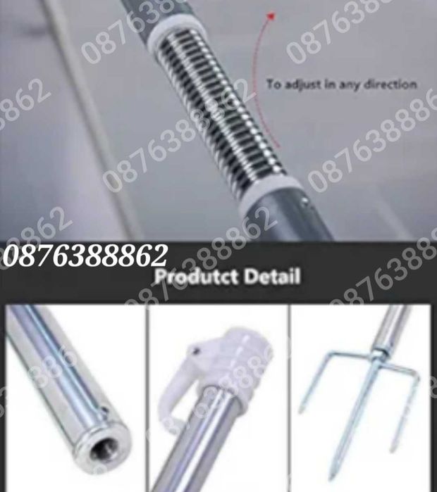 ПРОМО! Плажен чадър с чупещо рамо, УВ защита, калъф, тризъбец 190см.