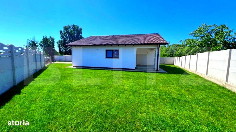 Casa cu 3 camere, 90 mp, pe un nivel,  454 mp teren, cartier Orizont