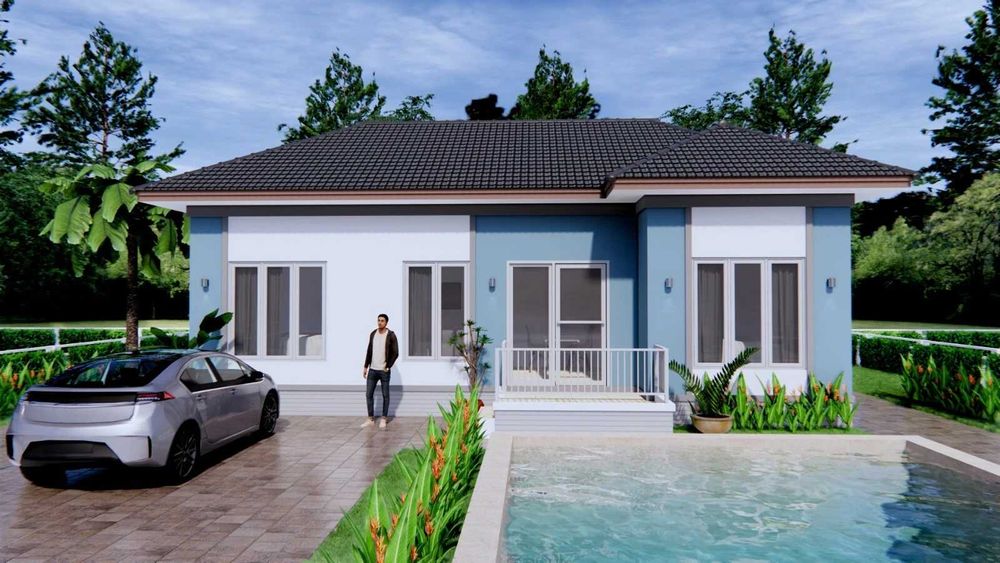 НА ИЗПЛАЩАНЕ - Евтина сглобяема къща с 3 спални, 66 кв. м