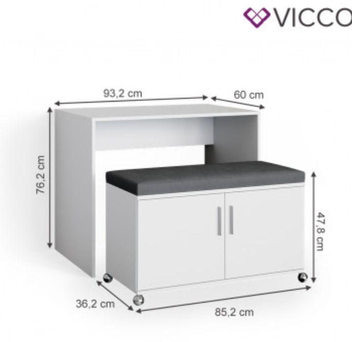 Комплект бюро с пейка/шкаф Vicco 3351