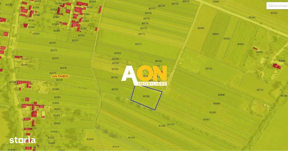 Teren 2800 mp, sat Galtiu, comuna Santimbru