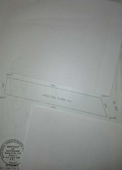 Vand teren intravilan Vama Veche faleza primul rand la mare, 1000 mp,