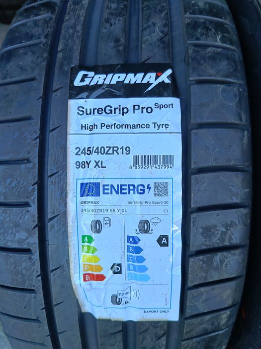 "GRIPMAX "-НОВИ ЛЕТНИ -19цола-275/35:245/40-799лв.-с монтаж и баланс