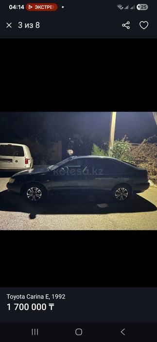Toyota Carina e 1992 г 1.6 миханика