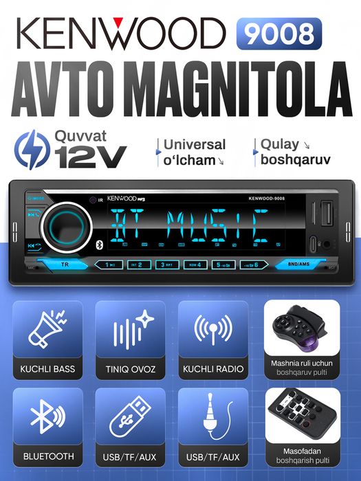 Pioneer 5250 Kenwood magnitafon | Eng arzon | New