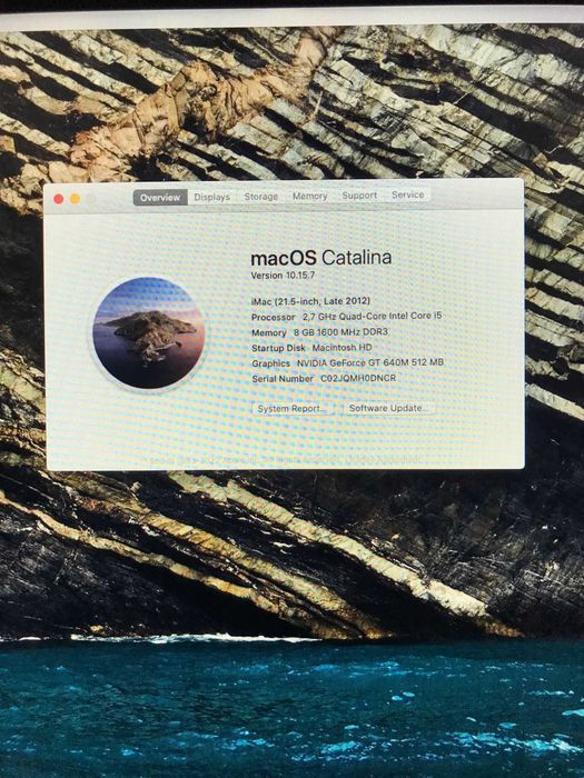 iMac 21,5 " 1Tb HDD 8 GRam late 2012 ca Nou